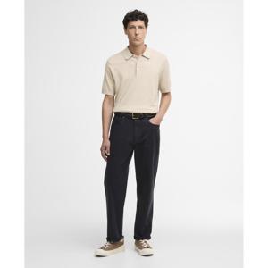 Barbour Muston Linen-Blend Knitted Polo Shirt